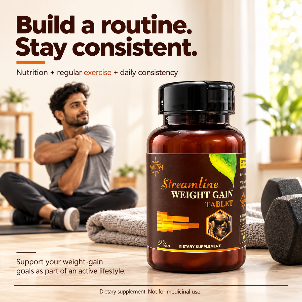 Streamline Weight Gain Tablets – Support Your Healthy Weight Gain Journey Naturally