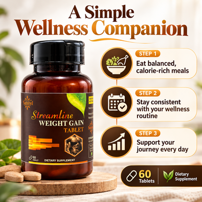 Streamline Weight Gain Tablets – Support Your Healthy Weight Gain Journey Naturally