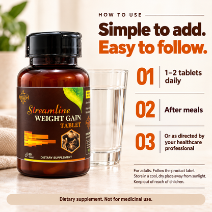 Streamline Weight Gain Tablets – Support Your Healthy Weight Gain Journey Naturally