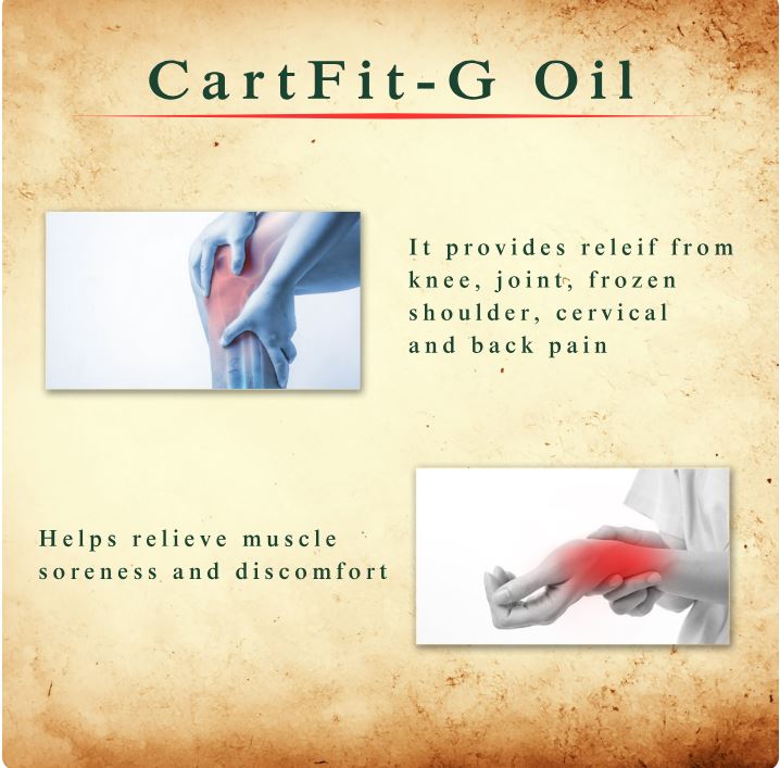 Streamline Cart Fit-G Oil | Ayurvedic Joint Pain Relief Oil with Natural Herbs & Ginger Oil | Massager Oil for Body, Back, Knee, and Legs | Soothing - Relaxing Muscles & Nourishing Skin | 100ml