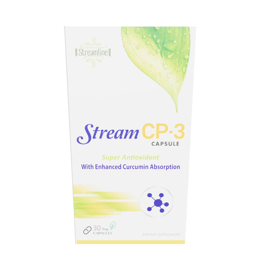 Streamline Stream CP-3 Curcumin Capsules with Piperine | Antioxidant & anti-inflammatory properties | Turmeric c3 Bioperine | Ayurvedic Bone & Joint Support | Herbal formula Skin & Digestion | Overall Wellness | Curcumin 95% 400Mg | 30 Veg Capsule