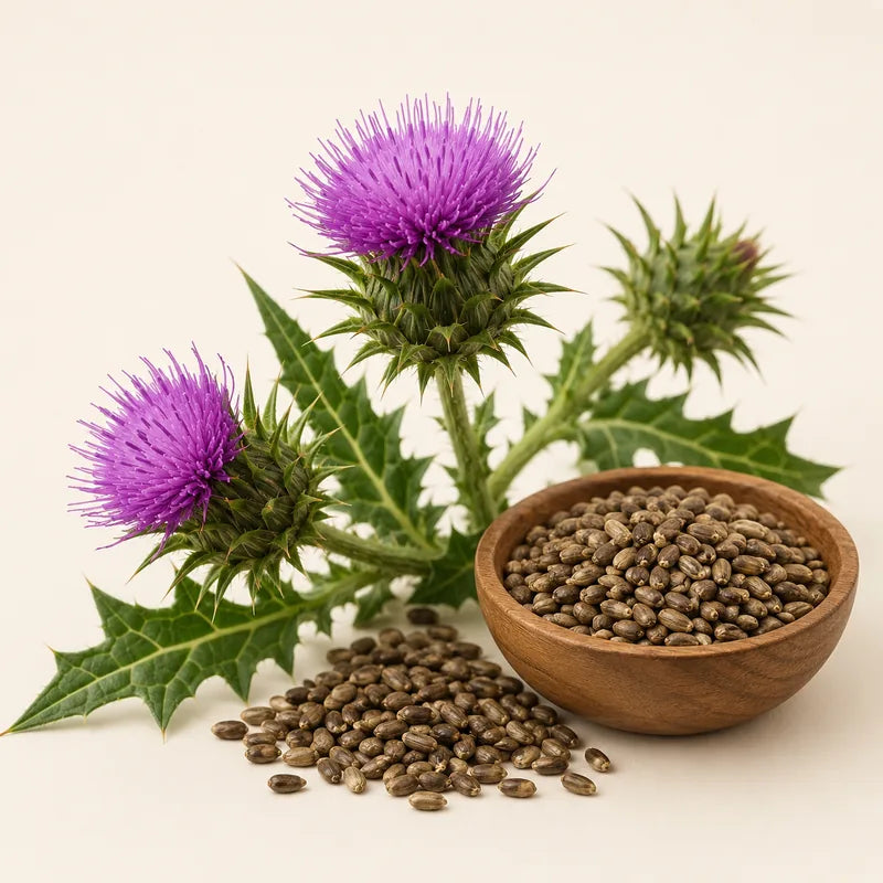 Milk thistle ingredient visual
